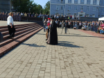Заупокойная лития у Поклонного Креста в городе Людиново
