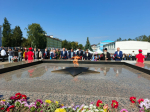 Заупокойная лития у Поклонного Креста в городе Людиново