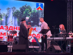 Заупокойная лития у Поклонного Креста в городе Людиново