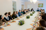 Директор воскресной школы Покровского храма г. Жиздры приняла участие во встрече с губернатором Калужской области