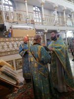 Праздник Покрова Пресвятой Богородицы в Казанском соборе города Людиново